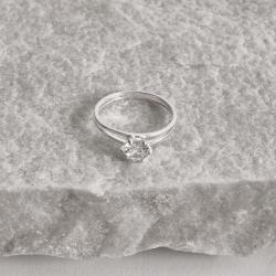 Anel fio duplo solitário 6mm