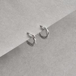 Argola click trançada 13mm 