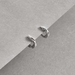 Argola click trançada 10mm 