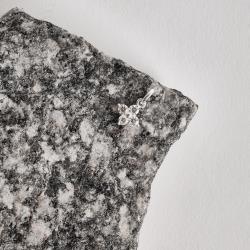 Pingente trevo cravejado 9mm