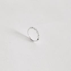 Anel meia aliança trabalhada