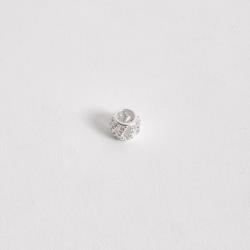 Berloque separador vazado cravejado 8mm