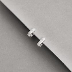 Argola click oval riscada 13mm