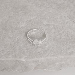 Anel duplo com zircônias