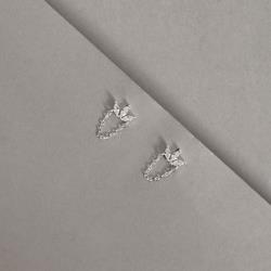 Brinco 3 zircônias navetes com corrente 9mm