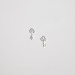 Brinco chave cravejada 13mm