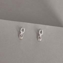 Brinco corrente detalhe zircônia 17mm 