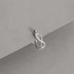 Piercing conch infinito cravejado 13mm haste