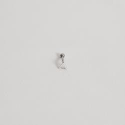 Piercing haste triangulo vazado 5mm