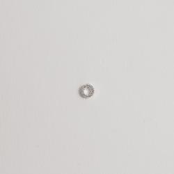 Piercing haste círculo vazado cravejado 5mm