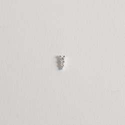 Piercing haste triângulo cravejado 6mm