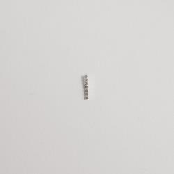 Piercing haste palito quadrados e zircônias 10mm