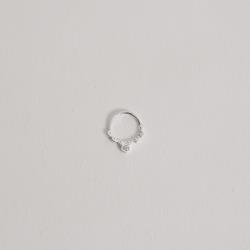 Piercing argola rendada detalhe zircônia 11mm