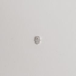 Piercing haste mão desenhada com zircônia 7mm