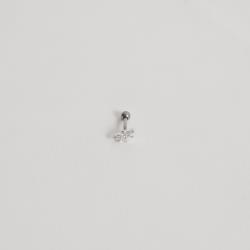 Piercing haste abelha cravejada 7mm