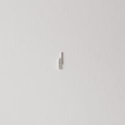 Piercing haste palitos fio bolinha e cravejado 11mm orelha direita