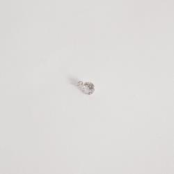 Pingente zircônia redonda cristal 8mm