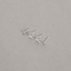 Dupla zircônias quadradas 3 e 6mm