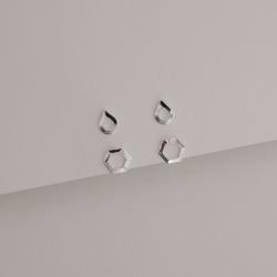 Dupla gota e hexágono vazados 6mm