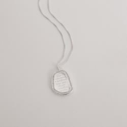 Colar medalha quando não souber o que fazer, faça uma oração. É a melhor escolha 19mm borda cravejada 45cm