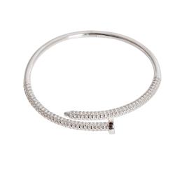 Bracelete pesado prego cravejado