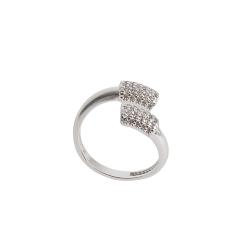 Anel pontas cravejadas regulável G