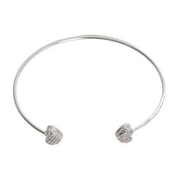 Bracelete 2 corações cravejados regulável