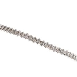 Pulseira Riviera zircônias ovais 3.9 ródio