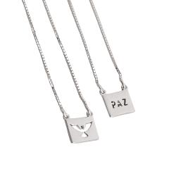 Escapulário placas Espírito Santo e paz v15 60cm