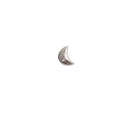 Piercing haste lua com zircônia 6mm