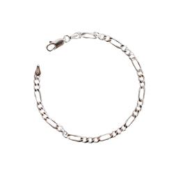 Pulseira infantil corrente 3x1 flat 3.8 17cm