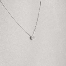 Colar círculo cravejado caixa alta 5mm 40cm