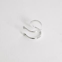 Piercing fake 2 fios com zircônia nas pontas