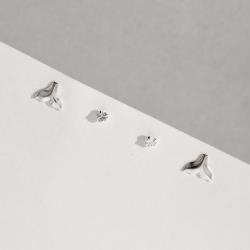 Dupla zircônia 3mm e sereia 8mm