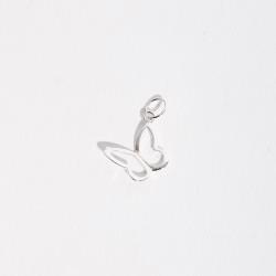 Pingente borboleta vazada de lado 11mm