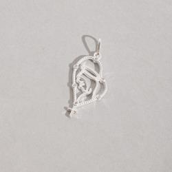 Pingente terço Nsa. Sra. de Fátima 25mm