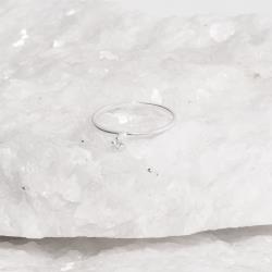 Anel solitário zircônia cristal 2mm