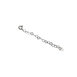 Corrente extensora coração 5cm com fecho