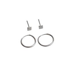 Dupla quadrado 3mm e argola 12mm