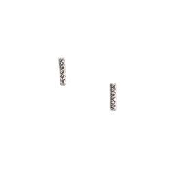 Brinco palito cravejado 8mm