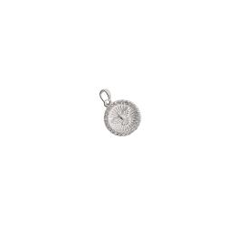 Pingente medalha Espírito Santo cravejada 13mm