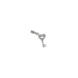 Pingente chave cravejada 14mm