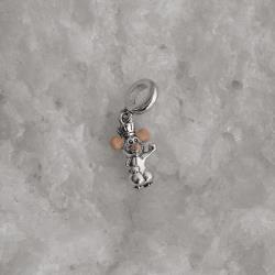 Berloque pingente Ratatouille resina 14mm envelhecido