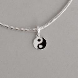 Berloque pingente Yin Yang 10mm resina