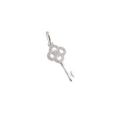 Pingente chave cravejada 20mm