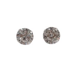 Brinco zircônia europeia redonda cristal 10mm