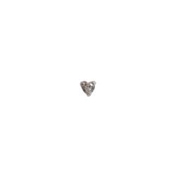 Piercing haste zircônia coração 3mm