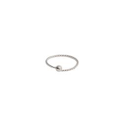Piercing nariz argola torcida com bola 10mm
