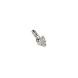 Pingente zircônia coração 5mm cristal