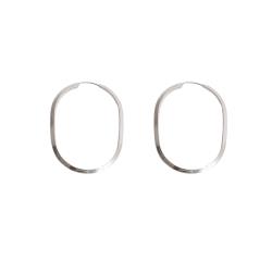 Argola oval 41x30mm fio triângulo